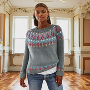 MAEVE – Pull en laine femme avec imprimé | Chaud, tendance & élégant