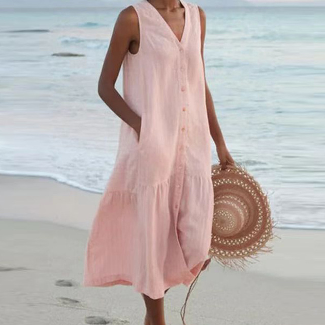 Noémie – Robe d’été femme élégante & légère pour journées ensoleillées