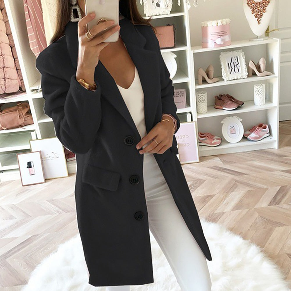 Manteau femme Sofia — coupe cintrée & doublure élégante