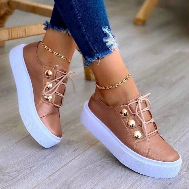 Baskets Femme Élégantes & Colorées – 100% Cuir Véritable | Confort & Style