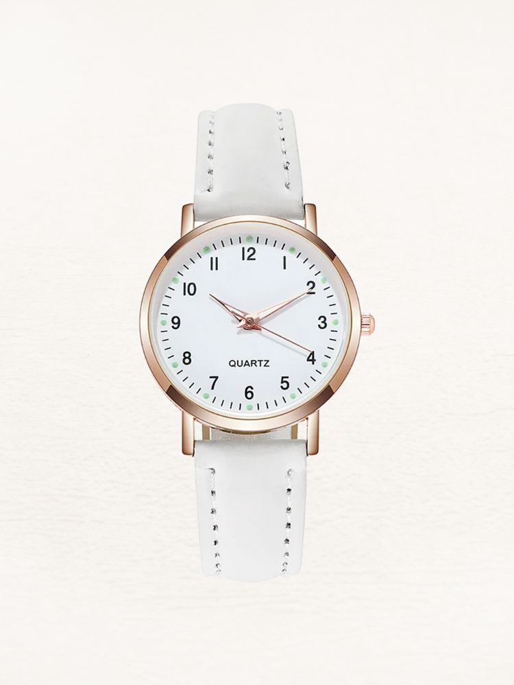 Montre femme en cuir Vale rosé-or – Élegance intemporelle et chic moderne