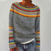 Pull femme rétro Silvia – Chaleur et charme vintage pour l’automne