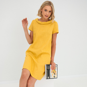 Robe femme Lina en lin doux avec poches – Légère et estivale