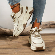 Baskets femme plateforme — sneakers tendance à semelle épaisse confortables