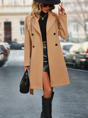 Trench-coat d’hiver réversible femme – Long, chaud & élégant 2-en-1