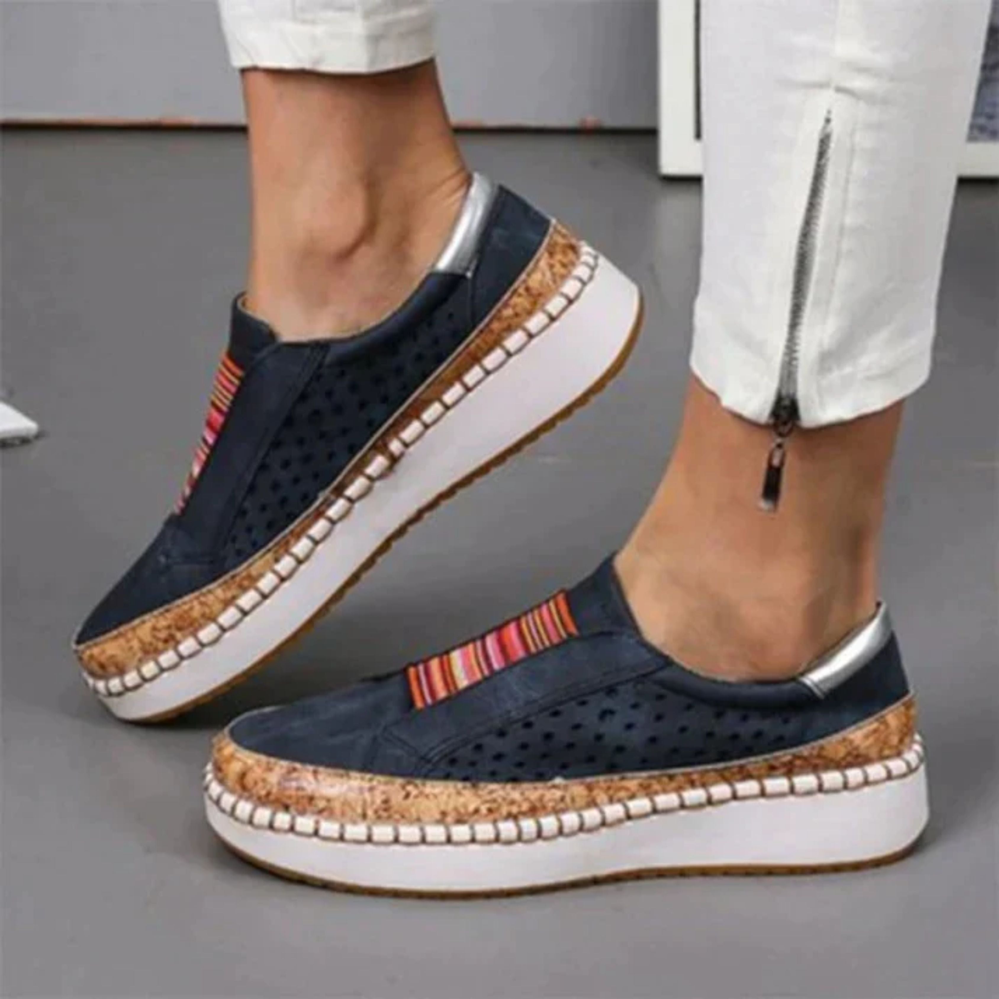 Chaussures de marche orthopédiques femme – Confort respirant & maintien optimal