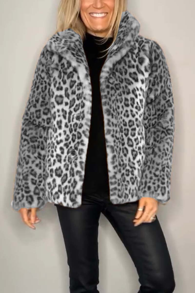 Veste femme Graciela – Manteau léopard tendance et élégant pour l’hiver