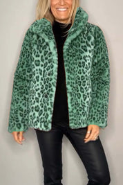 Veste femme Graciela – Manteau léopard tendance et élégant pour l’hiver