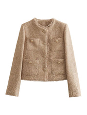 Femke | Veste Femme en Tweed Haut de Gamme – Élégance Intemporelle & Style Chic