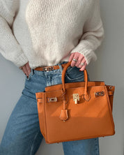 Sac à main en cuir Remi – élégance intemporelle & détails dorés