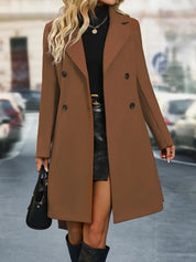 Trench-coat d’hiver réversible femme – Long, chaud & élégant 2-en-1
