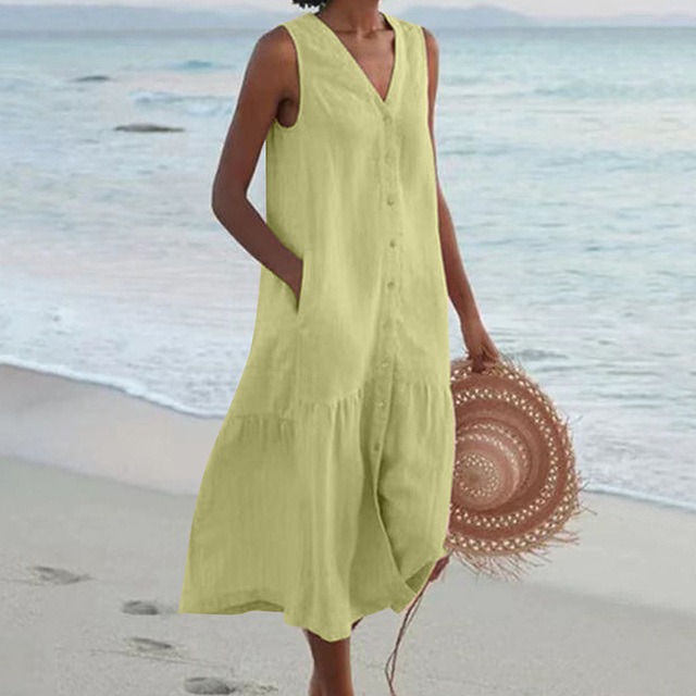 Noémie – Robe d’été femme élégante & légère pour journées ensoleillées
