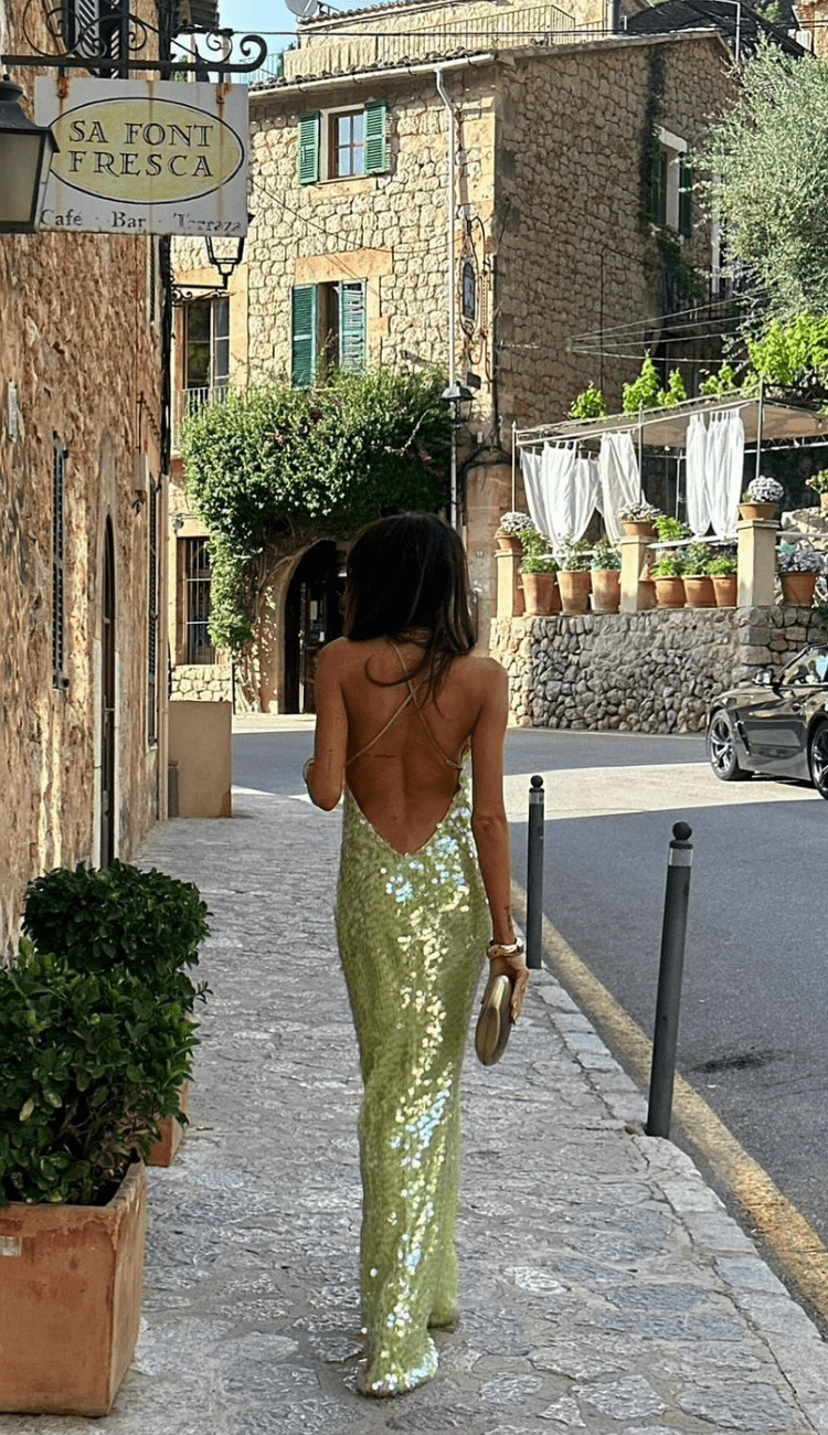 Robe longue maxi pailletée – Élégante & scintillante pour soirées festives