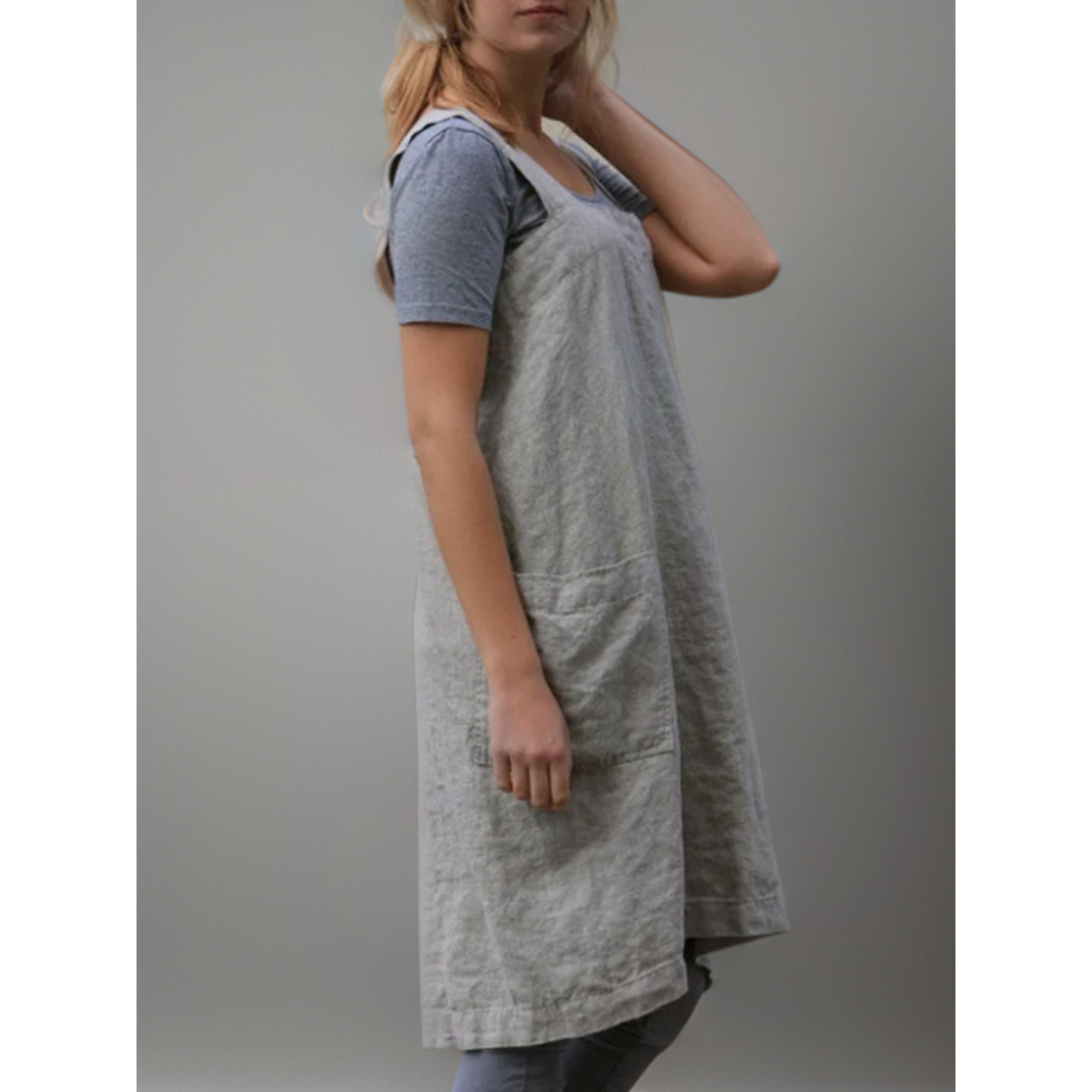 Robe tablier femme avec poches – Confort pratique & style décontracté