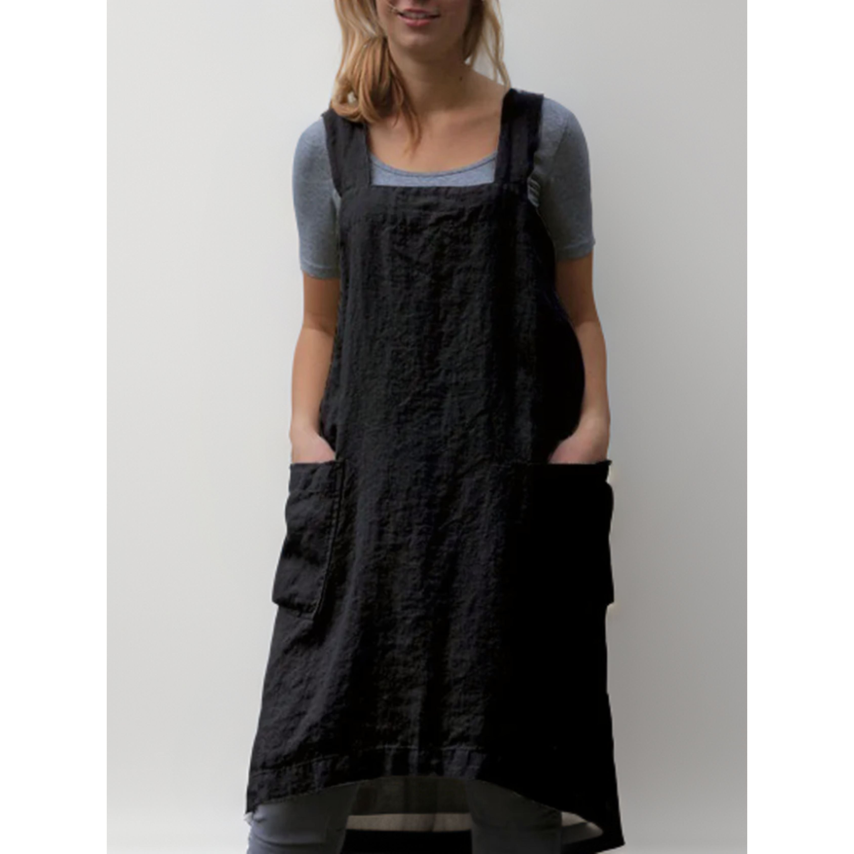Robe tablier femme avec poches – Confort pratique & style décontracté
