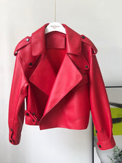 Veste longue effet cuir Tiffani femme — manteau sherpa ceinturé tendance