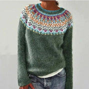 Pull femme rétro Silvia – Chaleur et charme vintage pour l’automne