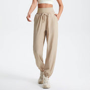 Pantalon de jogging femme taille haute – confortable avec poches