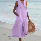 Noémie – Robe d’été femme élégante & légère pour journées ensoleillées
