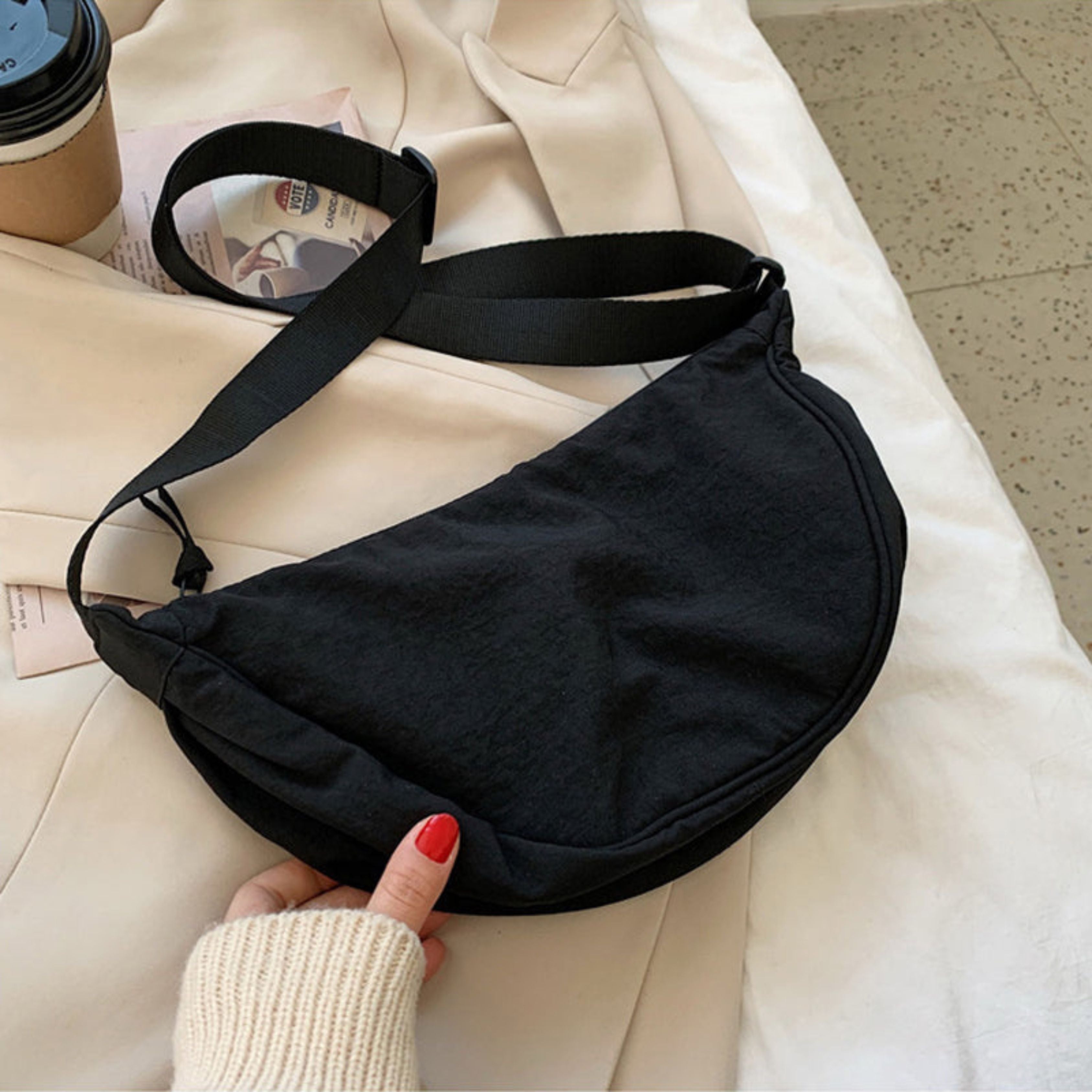 Anneke | Sac bandoulière femme – Minimaliste & pratique avec sangle réglable