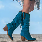 Bottes cow-girl “Mara” en cuir véritable – western chic & confort durable