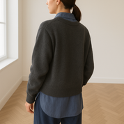 Gilet Norah femme en cachemire – coupe oversize boutonnée & luxe confortable