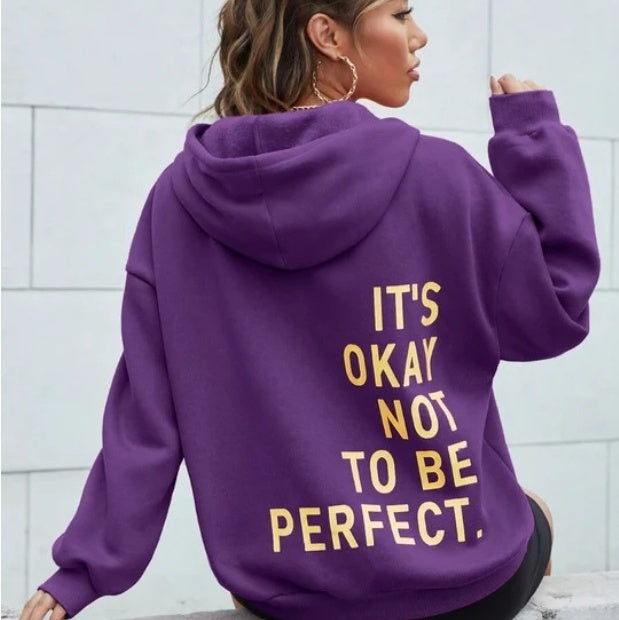 Hoodie oversize Noelle femme – streetwear message dos