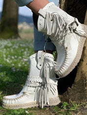Bottes Western Femme Boho – Suède À Franges & Confort Urbain