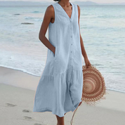 Noémie – Robe d’été femme élégante & légère pour journées ensoleillées