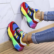 Chaussures orthopédiques femme arc-en-ciel – confort & style sans douleur
