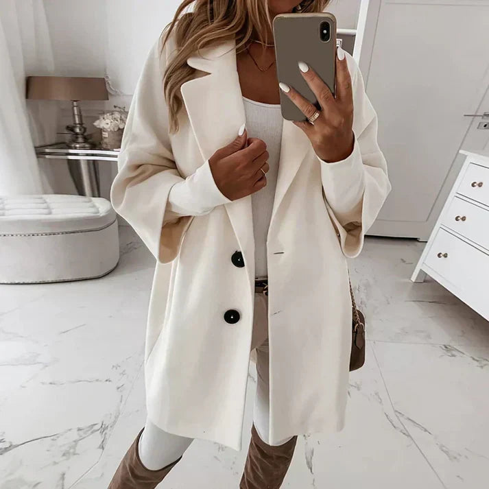 Fallorani | Manteau long femme automne – Élégant, léger & confortable