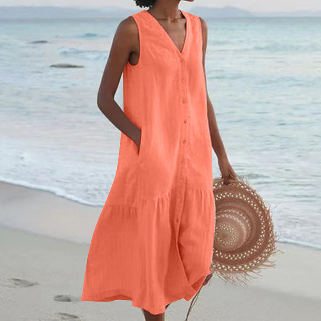 Noémie – Robe d’été femme élégante & légère pour journées ensoleillées