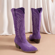 Elin | Bottes Cowboy Femme – Style Western Chic avec Talon Épais & Confort