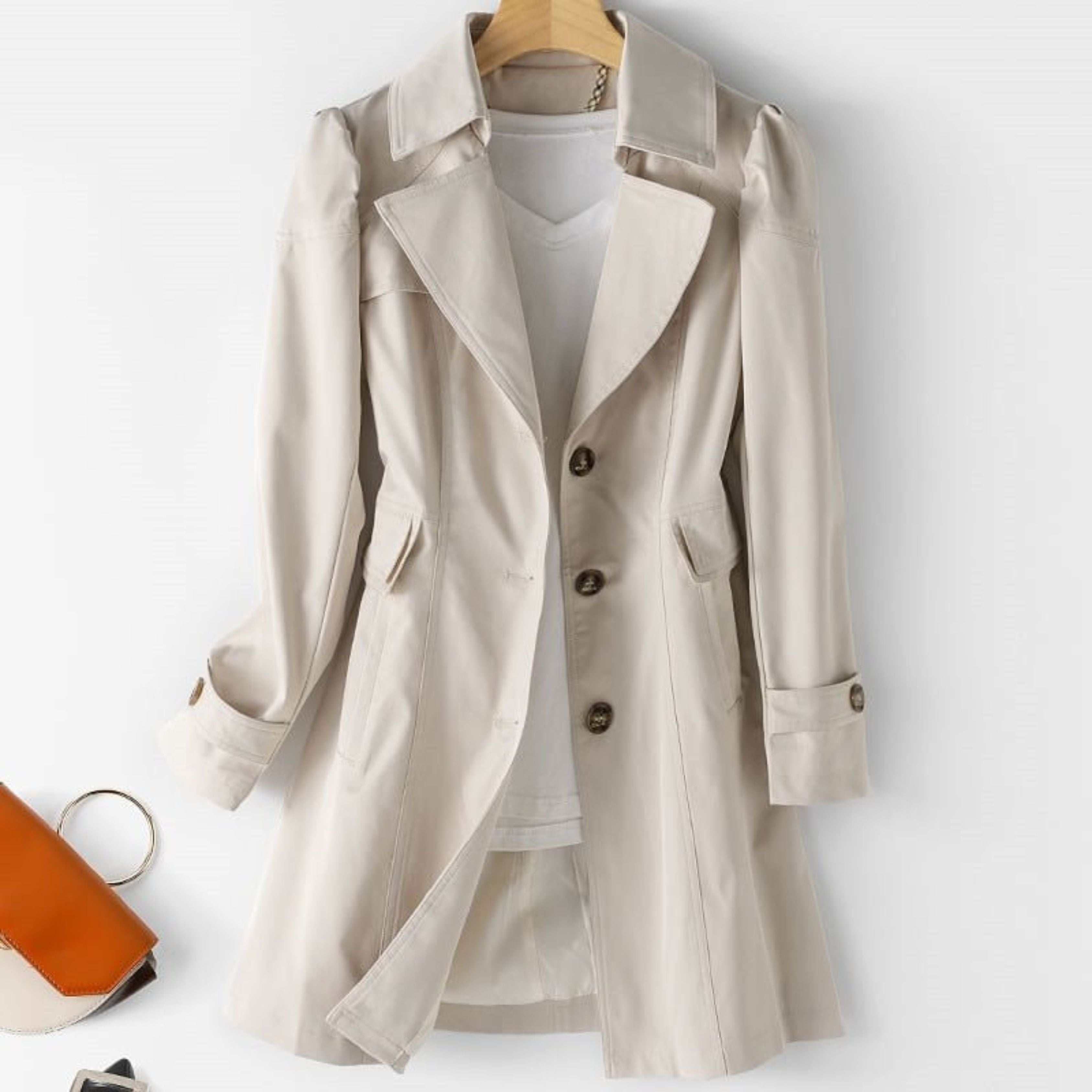 Trench-coat femme imperméable – Classique, élégant & coupe cintrée