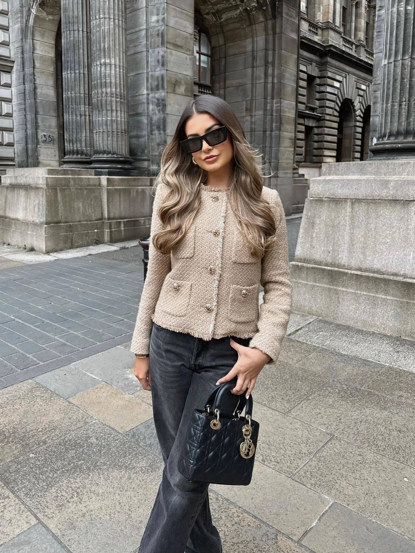 Femke | Veste Femme en Tweed Haut de Gamme – Élégance Intemporelle & Style Chic