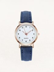 Montre femme en cuir Vale rosé-or – Élegance intemporelle et chic moderne