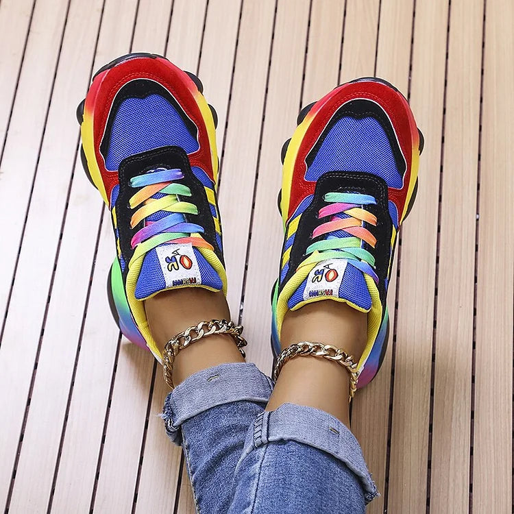 Chaussures orthopédiques femme arc-en-ciel – confort & style sans douleur