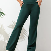 Pantalon de yoga femme Lara – Confortable et extensible coupe évasée