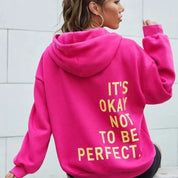 Hoodie oversize Noelle femme – streetwear message dos