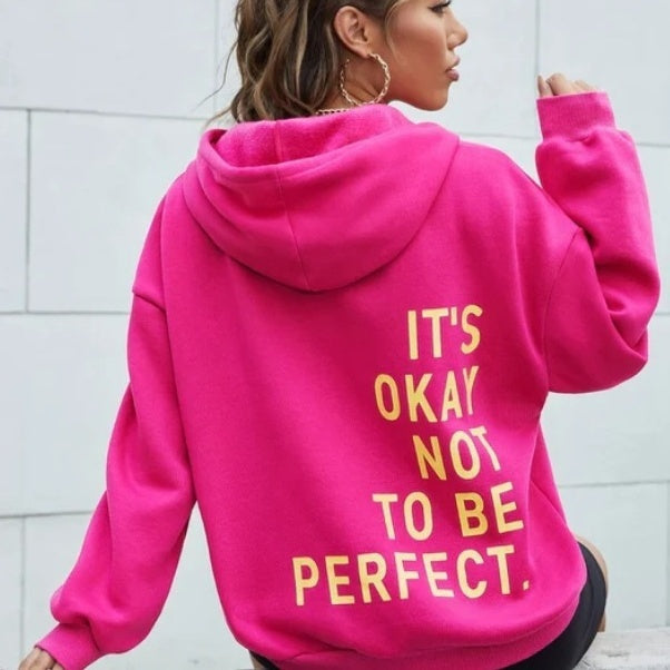 Hoodie oversize Noelle femme – streetwear message dos