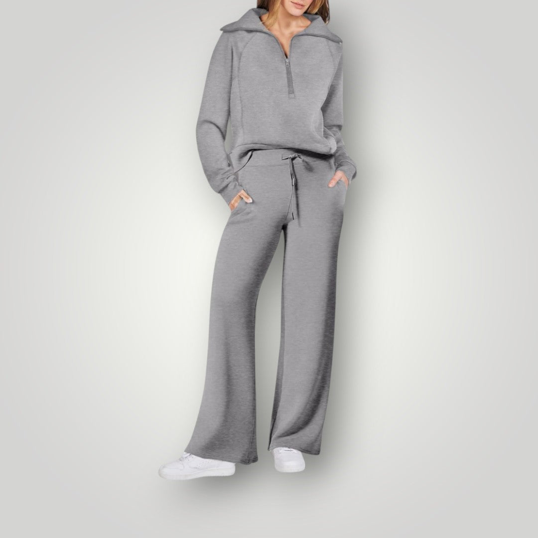 Nelleke | Ensemble loungewear femme – Veste zippée & pantalon large