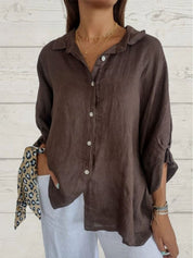 Sophie | Blouse Femme Lin & Coton – Élégance Intemporelle & Confort Quotidien