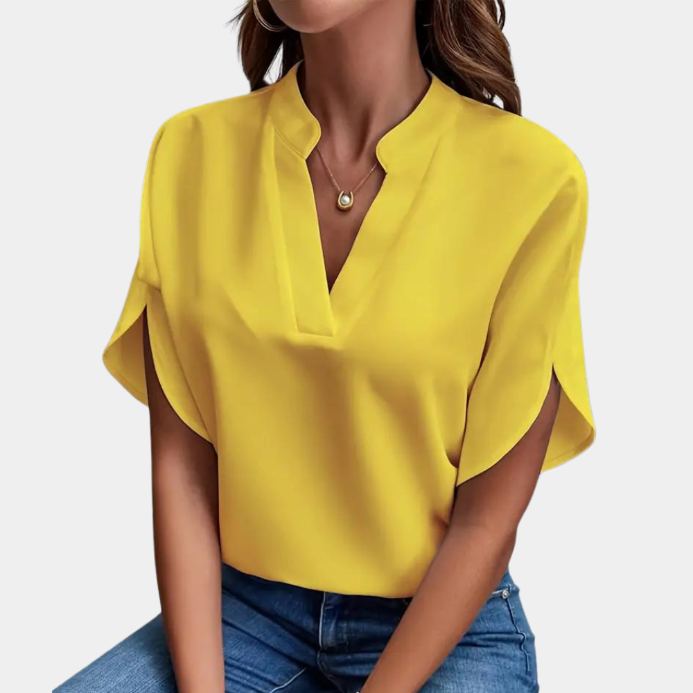 Blouse d’été femme Aiva – Légère, élégante et manches courtes