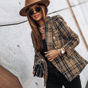 Blazer femme cintré à bouton unique – Élégance classique & coupe ajustée
