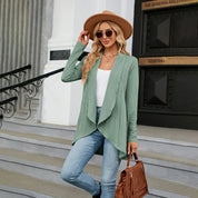 Gilet femme Aurora – Cardigan léger à coupe ouverte pour superpositions d’automne