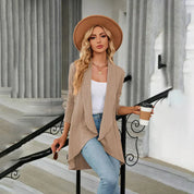 Gilet femme Aurora – Cardigan léger à coupe ouverte pour superpositions d’automne