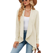 Gilet femme Aurora – Cardigan léger à coupe ouverte pour superpositions d’automne