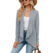 Gilet femme Aurora – Cardigan léger à coupe ouverte pour superpositions d’automne