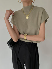 Top sans manches col montant – Base minimaliste tout saisons