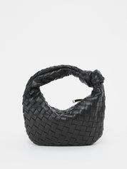 Mini sac tressé doré – élégance compacte et détails raffinés
